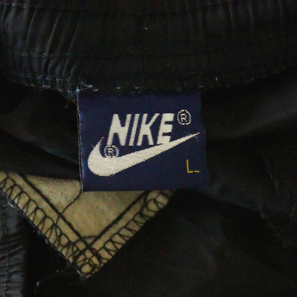 希少ヴィンテージNIKEナイキ 80s 紺タグ ジャージ トラックパンツ 黒 日本製 80s 紺タグ NIKE ナイキ トラックジャケット ジャージ 黒