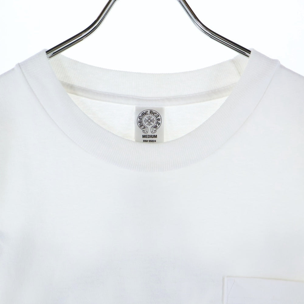 CHROME HEARTS(クロムハーツ) OLD BACK CROSS バッククロスプリント 半袖Tシャツ ホワイト