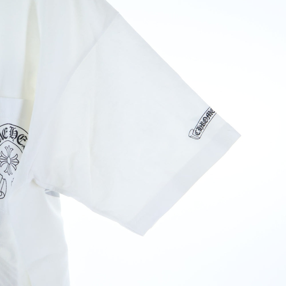 CHROME HEARTS(クロムハーツ) OLD BACK CROSS バッククロスプリント 半袖Tシャツ ホワイト