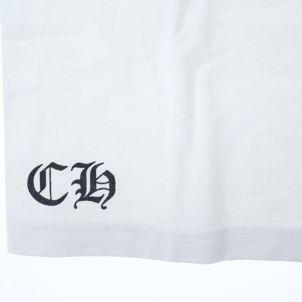 CHROME HEARTS(クロムハーツ) OLD BACK CROSS バッククロスプリント 半袖Tシャツ ホワイト