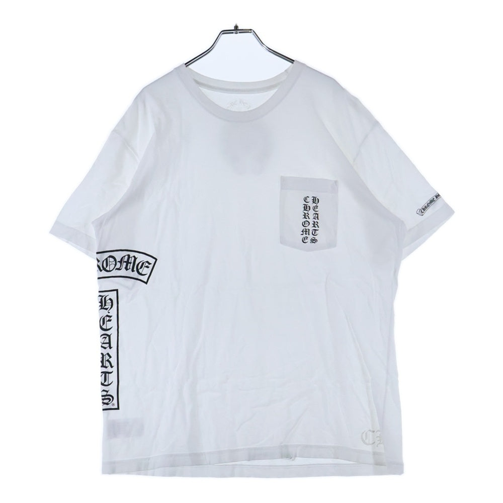 CHROME HEARTS(クロムハーツ) Side Logo Tee サイドロゴ ヴァーティカルロゴTシャツ 半袖Tシャツ ホワイト