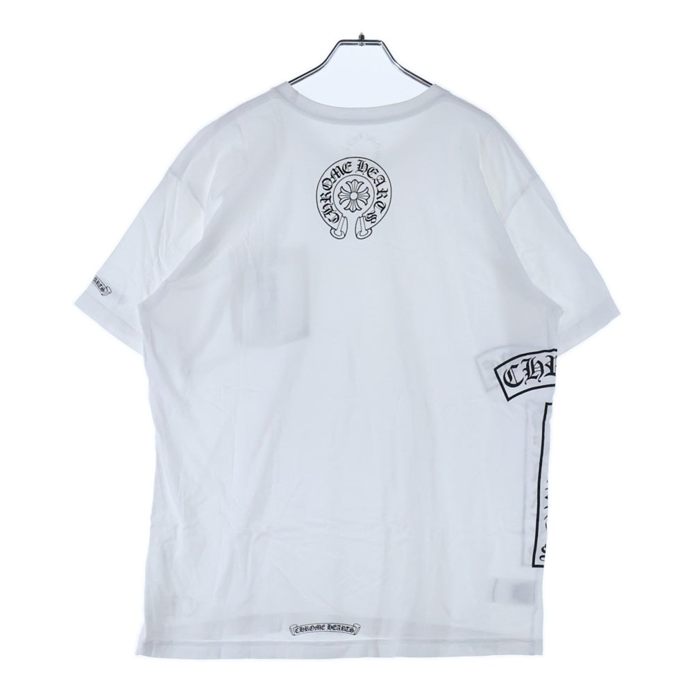 CHROME HEARTS(クロムハーツ) Side Logo Tee サイドロゴ ヴァーティカルロゴTシャツ 半袖Tシャツ ホワイト
