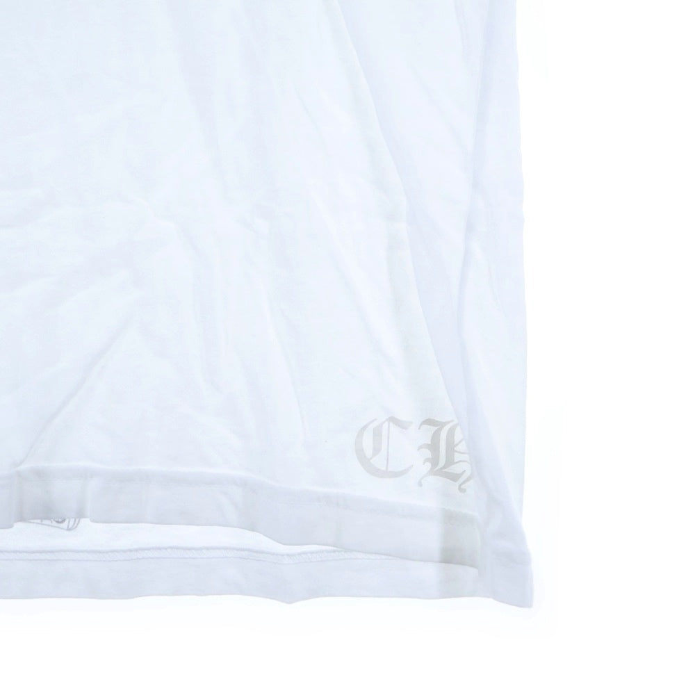 CHROME HEARTS(クロムハーツ) Side Logo Tee サイドロゴ ヴァーティカルロゴTシャツ 半袖Tシャツ ホワイト