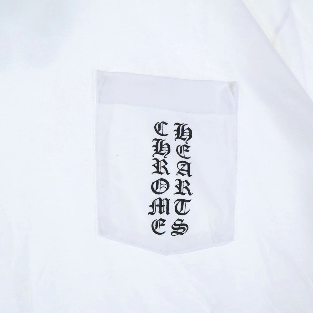 CHROME HEARTS(クロムハーツ) Side Logo Tee サイドロゴ ヴァーティカルロゴTシャツ 半袖Tシャツ ホワイト