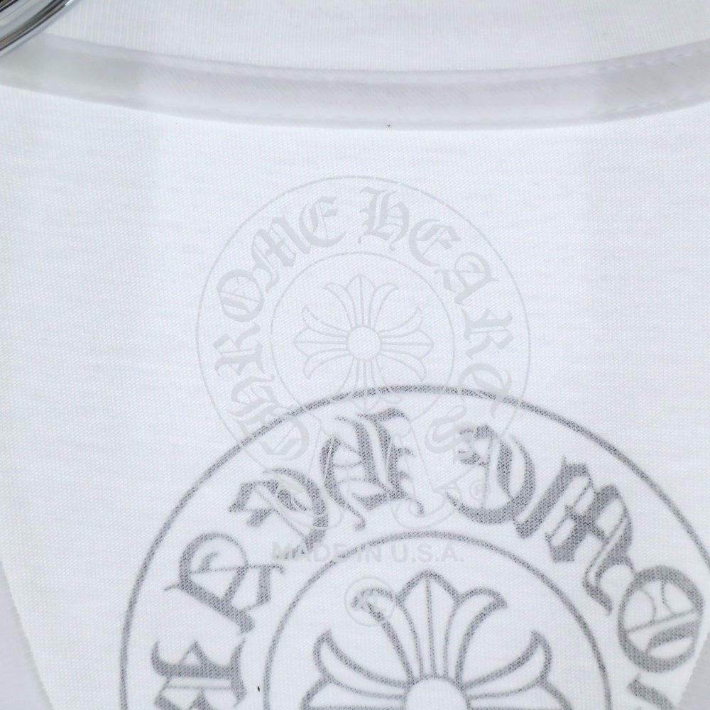 CHROME HEARTS(クロムハーツ) Side Logo Tee サイドロゴ ヴァーティカルロゴTシャツ 半袖Tシャツ ホワイト