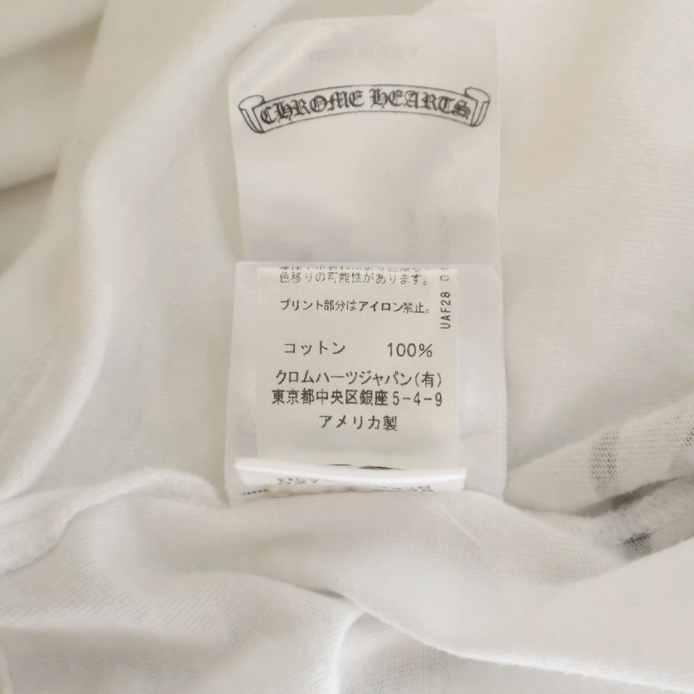 CHROME HEARTS(クロムハーツ) Side Logo Tee サイドロゴ ヴァーティカルロゴTシャツ 半袖Tシャツ ホワイト
