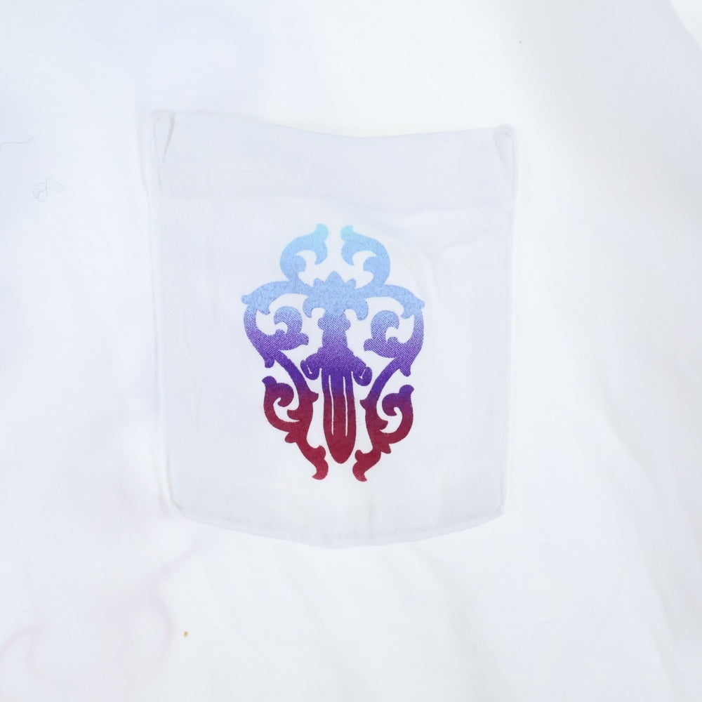 CHROME HEARTS(クロムハーツ) Gradient Dagger Tee ダガー グラデーション ホースシュープリント クルーネック半袖Tシャツカットソー ホワイト/マルチカラー