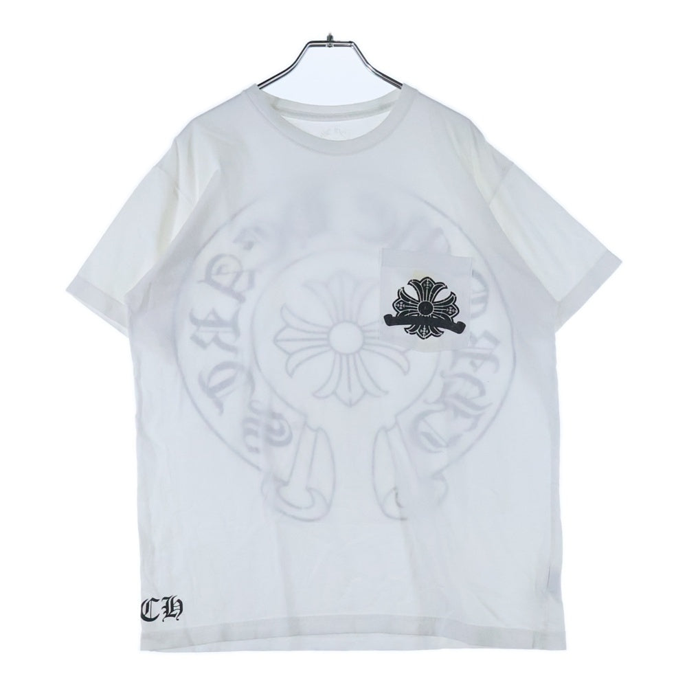 CHROME HEARTS(クロムハーツ) Horseshoe S/S Tee ホースシュー プリント 半袖Tシャツ ホワイト