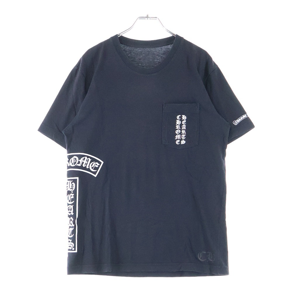 CHROME HEARTS(クロムハーツ) Side Logo Tee サイドロゴ ヴァーティカルロゴTシャツ 半袖Tシャツ ブラック