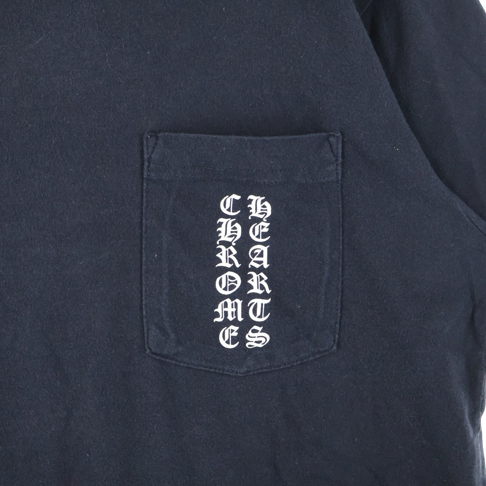 CHROME HEARTS(クロムハーツ) Side Logo Tee サイドロゴ ヴァーティカルロゴTシャツ 半袖Tシャツ ブラック