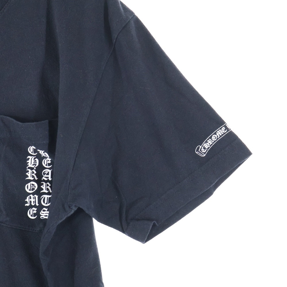 CHROME HEARTS(クロムハーツ) Side Logo Tee サイドロゴ ヴァーティカルロゴTシャツ 半袖Tシャツ ブラック