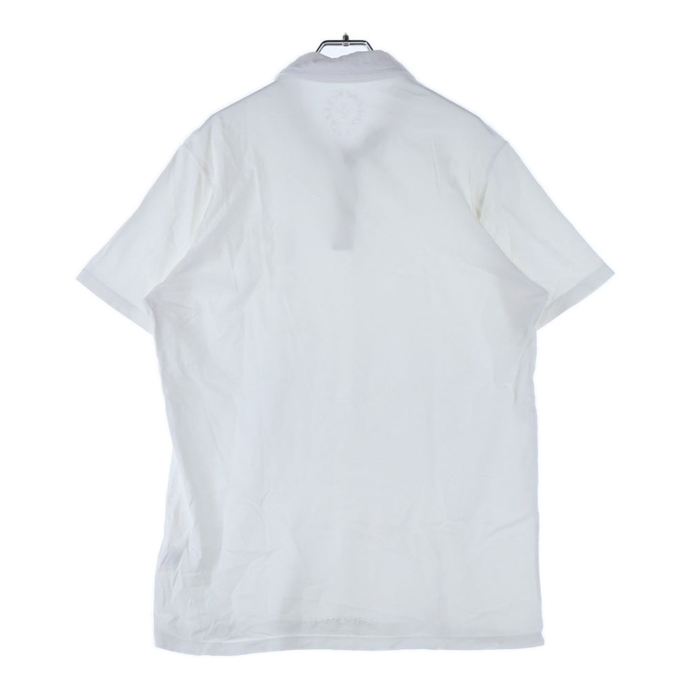 CHROME HEARTS(クロムハーツ) BSフレアボタン CHプラス 半袖ポロシャツ ホワイト