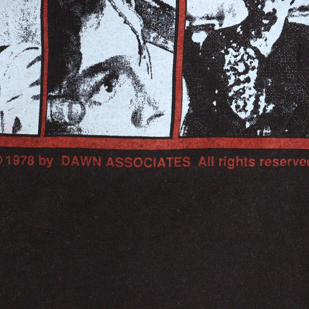 VINTAGE(ヴィンテージ) 90s ZOMBIE DAWN OF THE DEAD MOVIE ゾンビ 半袖Tシャツ カットソー ブラック