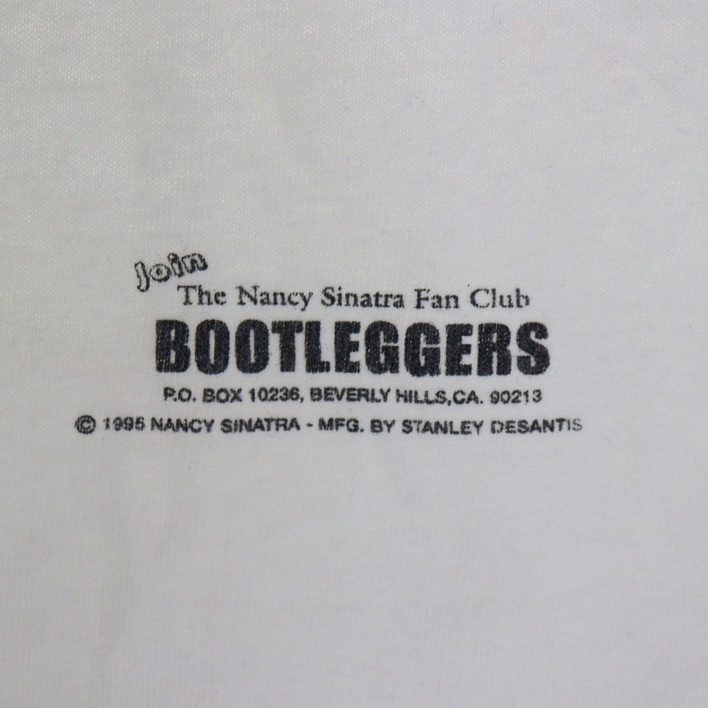 VINTAGE(ヴィンテージ) 90s NANCY SINATRA BOOTLEGGERS 半袖Tシャツ カットソー ホワイト