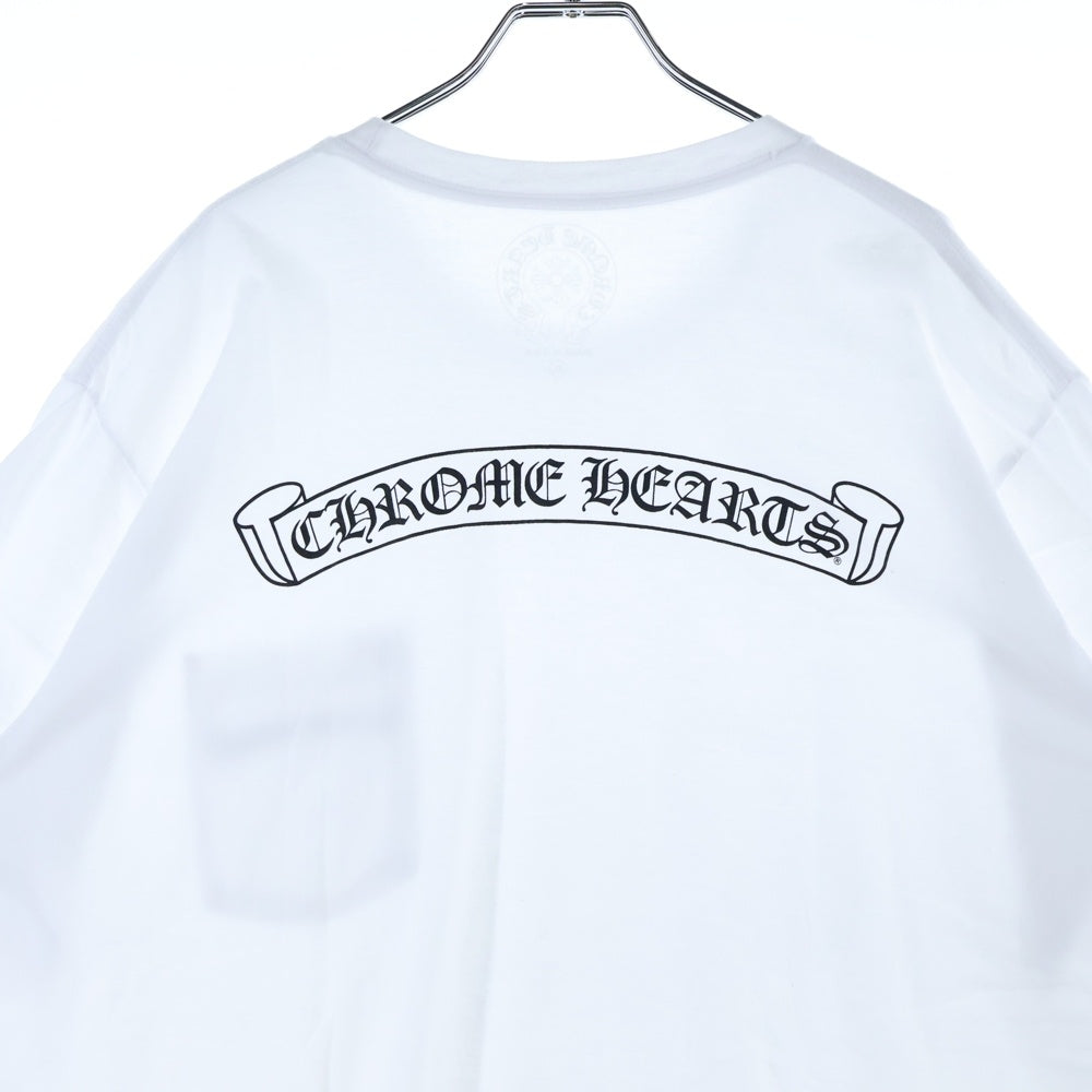 CHROME HEARTS(クロムハーツ) CH T-SHRT 1 スクロールラベルバックプリント半袖Tシャツカットソー ホワイト