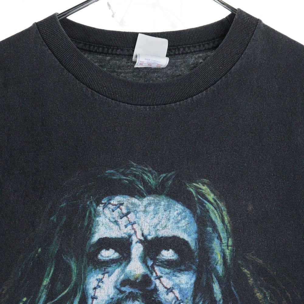VINTAGE(ヴィンテージ) 90s ROB ZOMBIE Face Tee ロブゾンビ 半袖Tシャツ カットソー ブラック