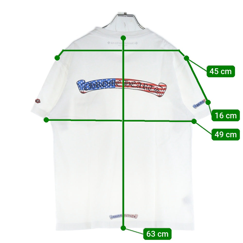 CHROME HEARTS(クロムハーツ) 21AW×MATTY BOY America S/S Tee マッティボーイ アメリカン フラッグ 半袖 Tシャツ ホワイト