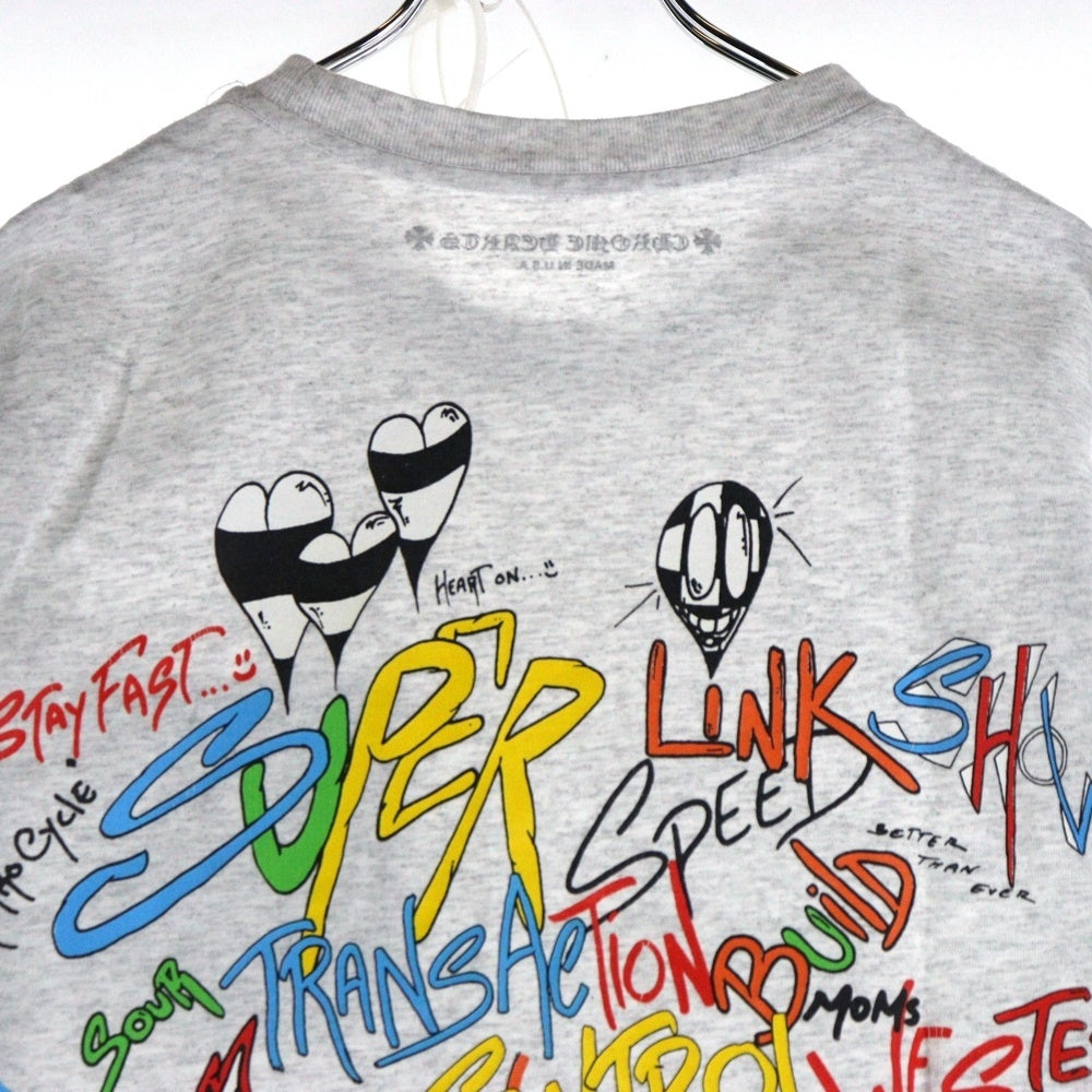 CHROME HEARTS(クロムハーツ) 21SS×MATTY BOY PPO BRAIN TEE マッティボーイ ブレインTシャツ 半袖カットソー グレー