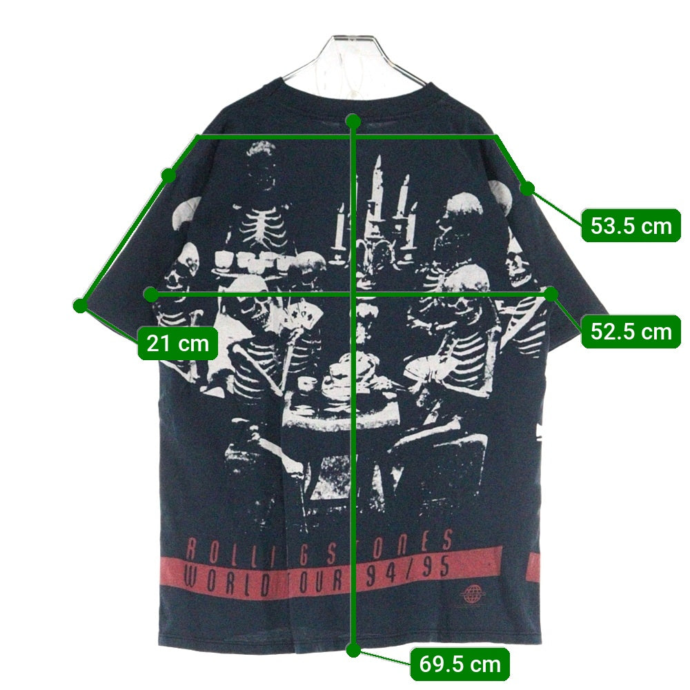 VINTAGE(ヴィンテージ) 90s ROLLING STONES VOODOO LOUNGE 94/95 BROCKUM TEE ローリングストーンズ 両面プリント半袖Tシャツ カットソー ネイビー