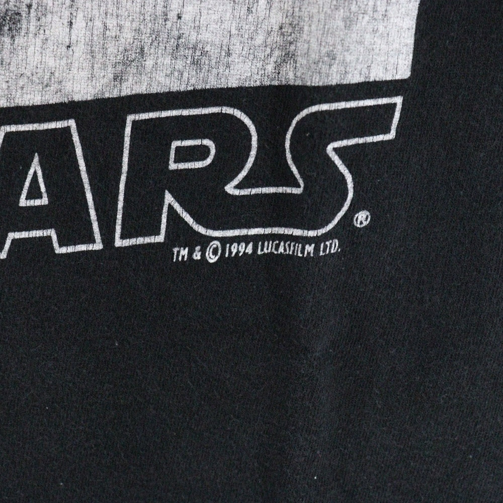 VINTAGE(ヴィンテージ) 90s STAR WARS 1994 LUCASFILM LTD TEE スターウォーズ フロントプリント半袖Tシャツ カットソー ブラック