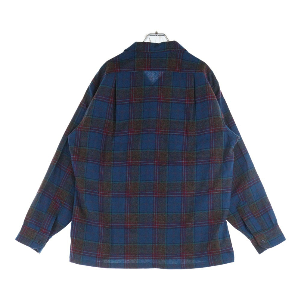 PENDLETON(ペンドルトン) 60s VINTAGE オンブレチェック 長袖シャツ レッド/ブルー/ブラウン