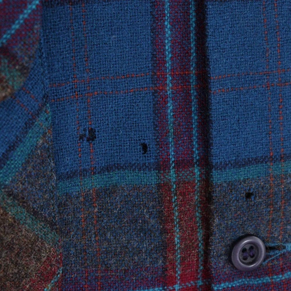 PENDLETON(ペンドルトン) 60s VINTAGE オンブレチェック 長袖シャツ レッド/ブルー/ブラウン