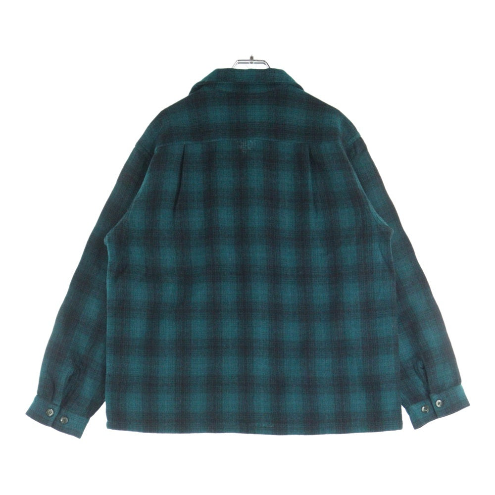 VINTAGE(ヴィンテージ) 50s Buck Skein Joe オンブレチェック長袖シャツ グリーン/ブラック