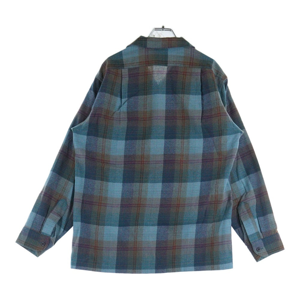 超超スペシャル 60s ペンドルトン オンブレ チェック シャツ Lグリーン PENDLETON ペンドルトン 60s ヴィンテージ オープンカラー