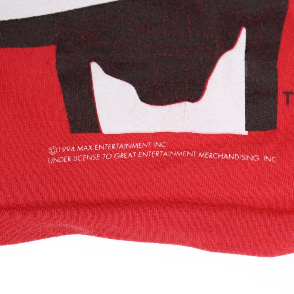 VINTAGE(ヴィンテージ) 90s NERVOUS RECORDS ナーバスレコード 両面プリント 半袖Tシャツ カットソー レッド