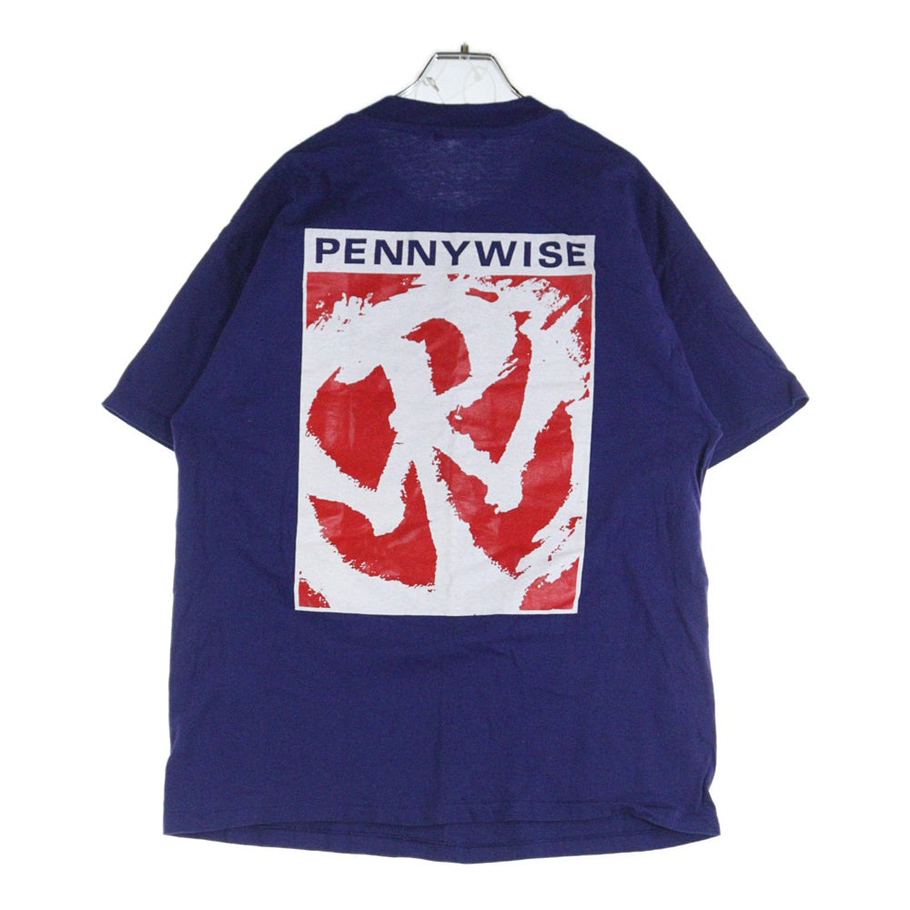VINTAGE(ヴィンテージ) 90s PENNYWISE ペニーワイズ 半袖Tシャツ カットソー ネイビー