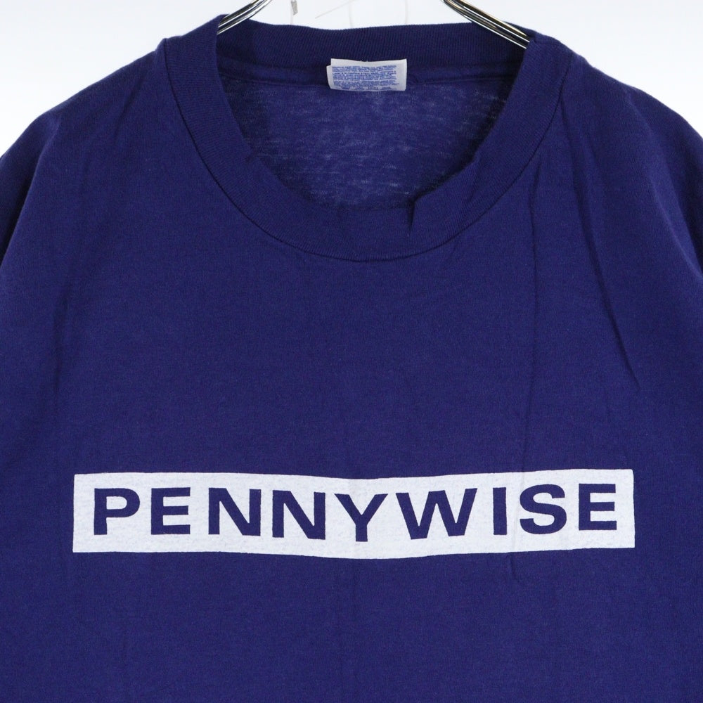 VINTAGE(ヴィンテージ) 90s PENNYWISE ペニーワイズ 半袖Tシャツ カットソー ネイビー