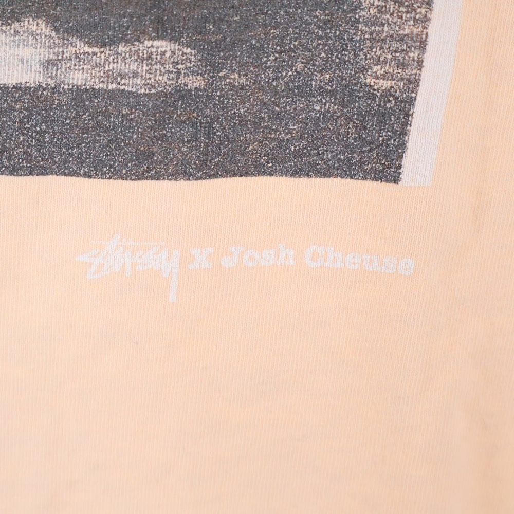 STUSSY(ステューシー) VINTAGE×JOSH CHEUSE ジョシュ・チューズ フォトプリント 半袖Tシャツ カットソー ベージュ