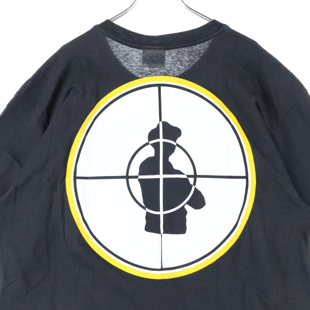 VINTAGE(ヴィンテージ) 90S Public Enemy Target Logo パブリックエネミー ターゲットロゴ プリント 半袖Tシャツ ブラック