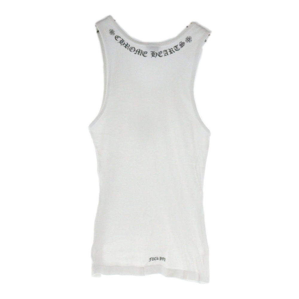 CHROME HEARTS(クロムハーツ) OLD TANK TOP クロスロゴ タンクトップ ノースリーブ ホワイト