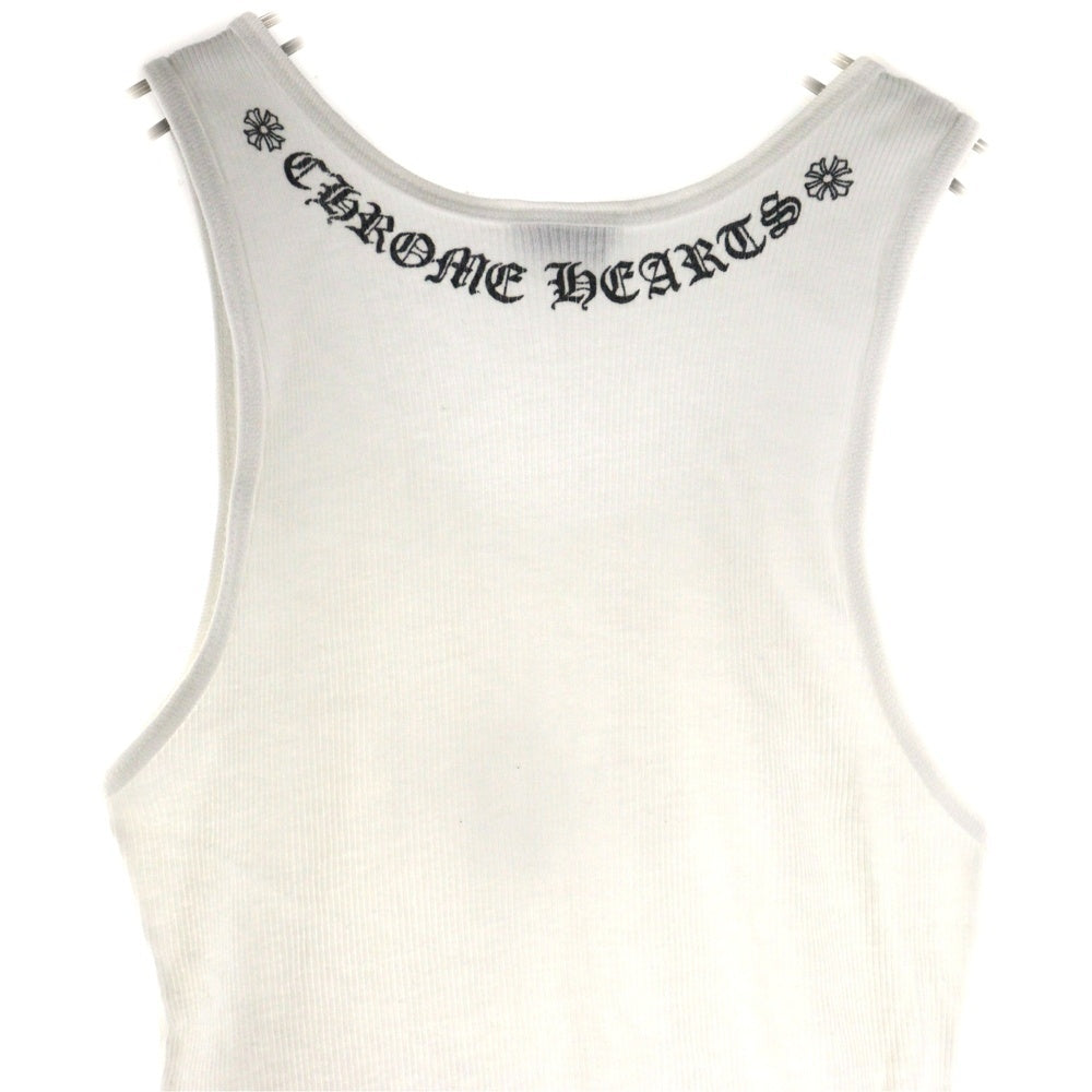 CHROME HEARTS(クロムハーツ) OLD TANK TOP クロスロゴ タンクトップ ノースリーブ ホワイト