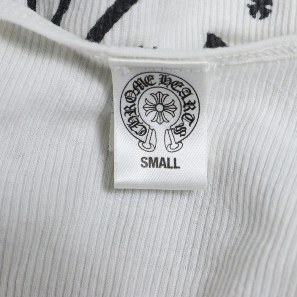 CHROME HEARTS(クロムハーツ) OLD TANK TOP CHロゴデザイン リブタンクトップ ノースリーブカットソー ホワイト