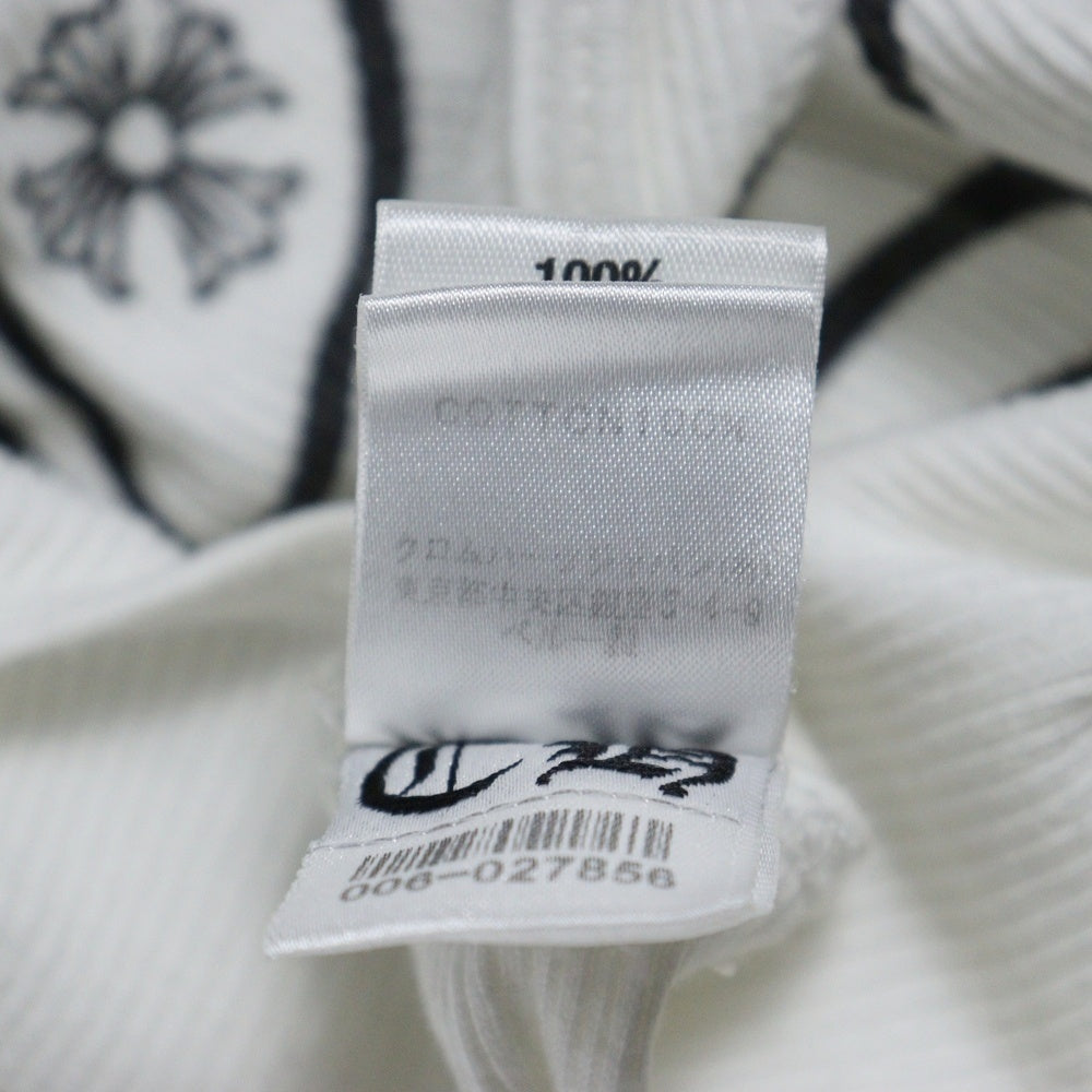 CHROME HEARTS(クロムハーツ) OLD TANK TOP CHロゴデザイン リブタンクトップ ノースリーブカットソー ホワイト