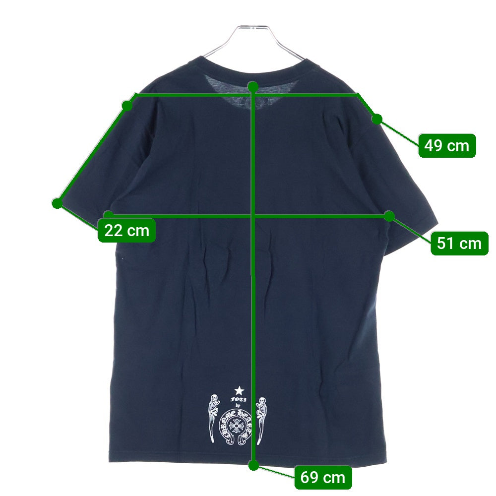 CHROME HEARTS(クロムハーツ) FOTI フォティ フロントプリント半袖Tシャツ カットソー ブラック