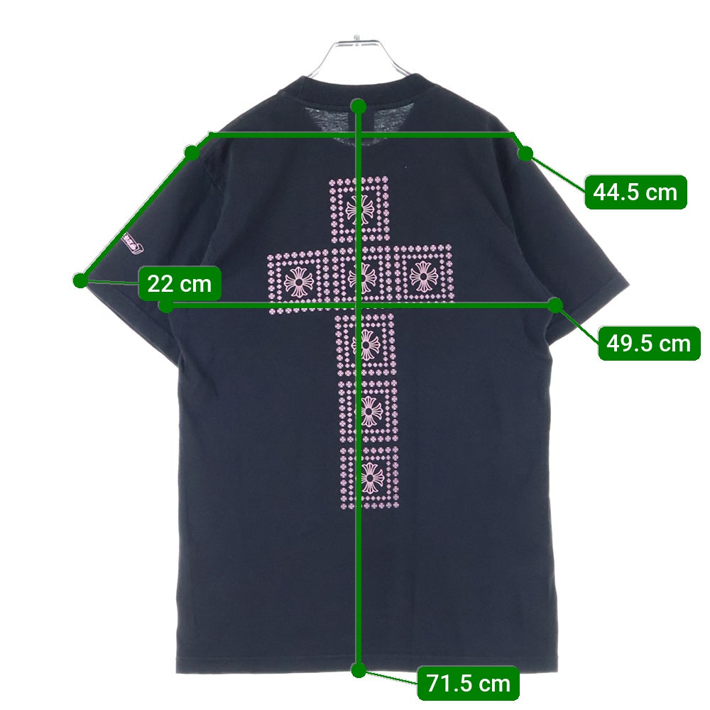 CHROME HEARTS(クロムハーツ) OLD CH フレームドクロス 半袖Tシャツ カットソー ブラック