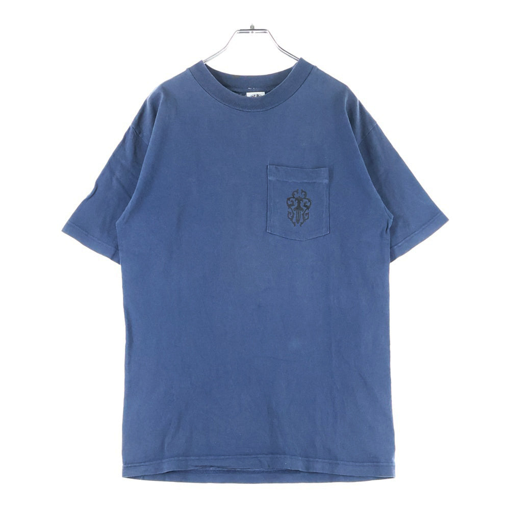 CHROME HEARTS(クロムハーツ) OLD オールド 胸ダガー バックホースシュー 半袖Tシャツ カットソー ブルー
