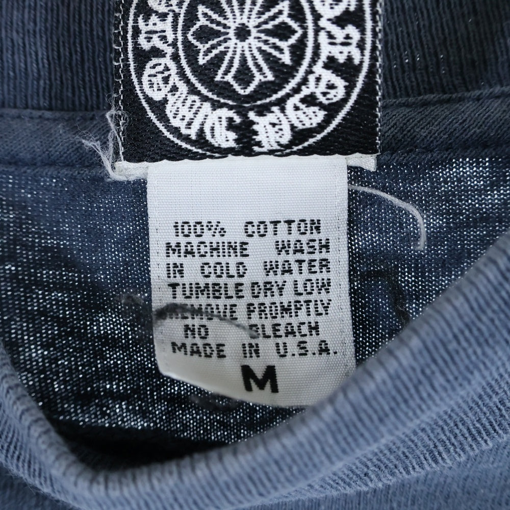 CHROME HEARTS(クロムハーツ) OLD オールド 胸ダガー バックホースシュー 半袖Tシャツ カットソー ブルー