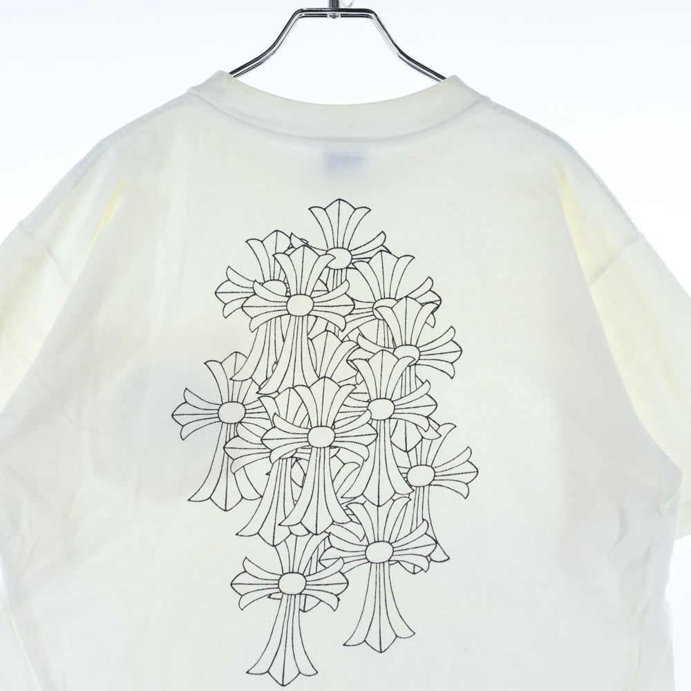 CHROME HEARTS(クロムハーツ) OLD オールドモデル バックセメタリー ホースシュープリントポケット 半袖Tシャツ カットソー ホワイト