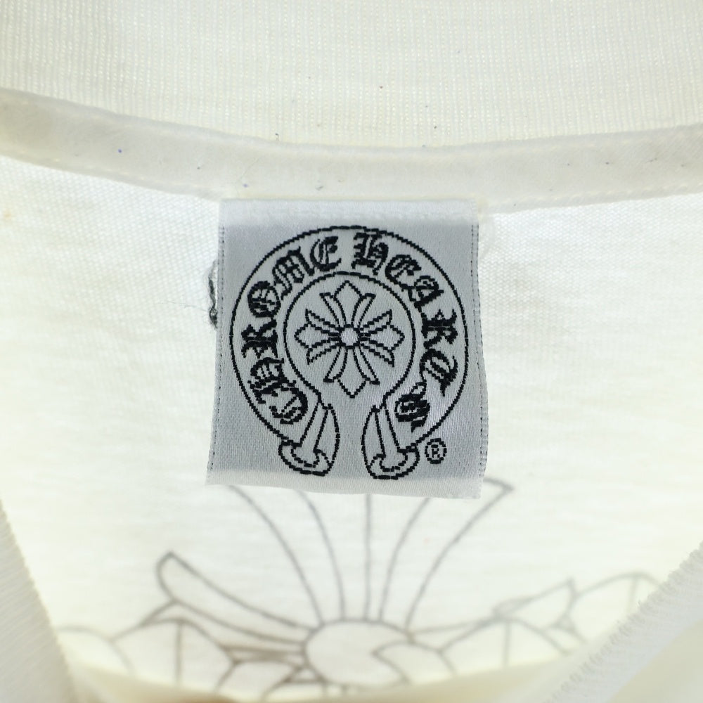 CHROME HEARTS(クロムハーツ) OLD オールドモデル バックセメタリー ホースシュープリントポケット 半袖Tシャツ カットソー ホワイト