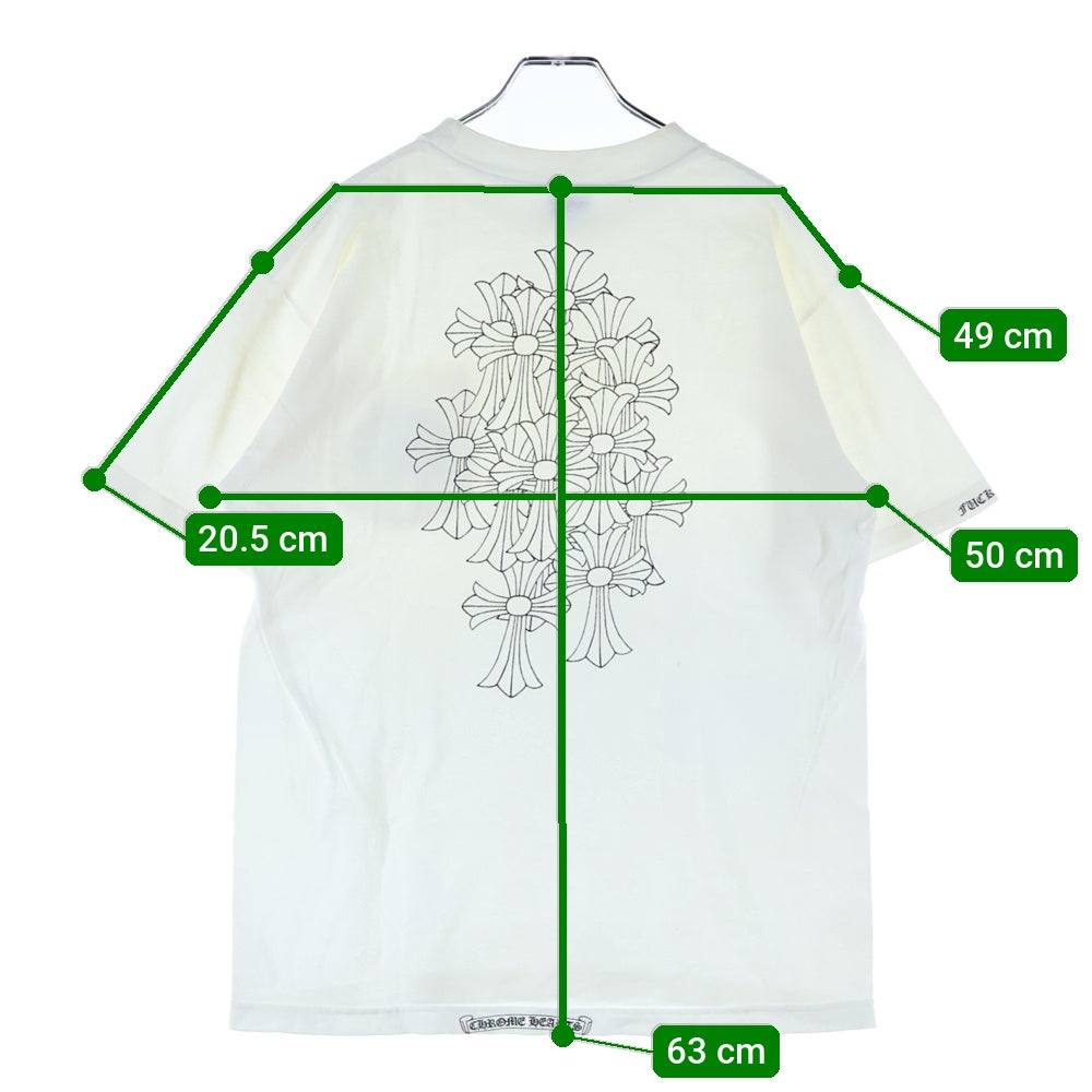 CHROME HEARTS(クロムハーツ) OLD オールドモデル バックセメタリー ホースシュープリントポケット 半袖Tシャツ カットソー ホワイト