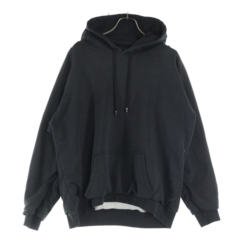 CHROME HEARTS(クロムハーツ) OLD Horseshoe Hoodie オールドモデル 裏地サーマル バックホースシュー プリント プルオーバーパーカー フーディ ブラック
