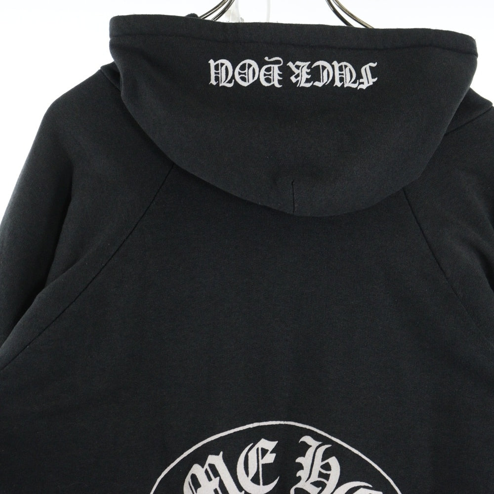 CHROME HEARTS(クロムハーツ) OLD Horseshoe Hoodie オールドモデル 裏地サーマル バックホースシュー プリント プルオーバーパーカー フーディ ブラック
