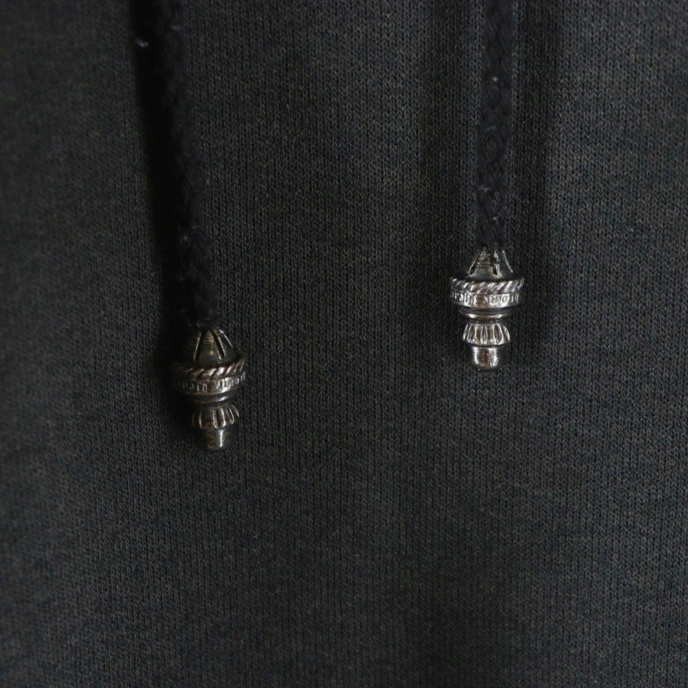 CHROME HEARTS(クロムハーツ) OLD Horseshoe Hoodie オールドモデル 裏地サーマル バックホースシュー プリント プルオーバーパーカー フーディ ブラック