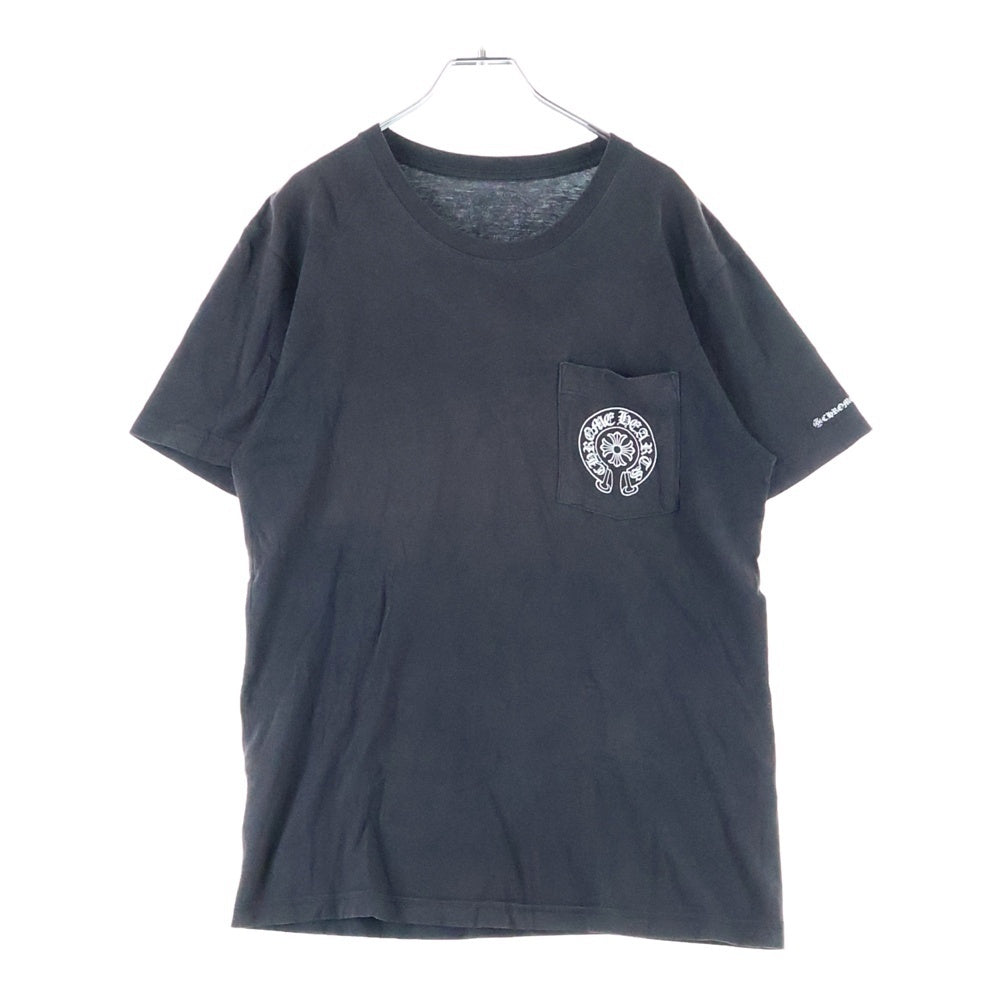 CHROME HEARTS(クロムハーツ) CHプラス バックホースシュー 半袖Tシャツ カットソー ブラック