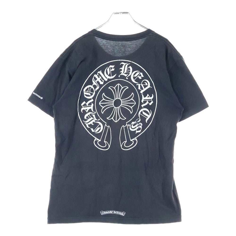 CHROME HEARTS(クロムハーツ) CHプラス バックホースシュー 半袖Tシャツ カットソー ブラック