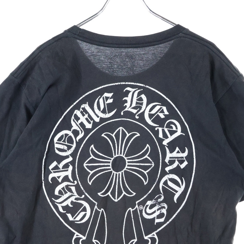 CHROME HEARTS(クロムハーツ) CHプラス バックホースシュー 半袖Tシャツ カットソー ブラック